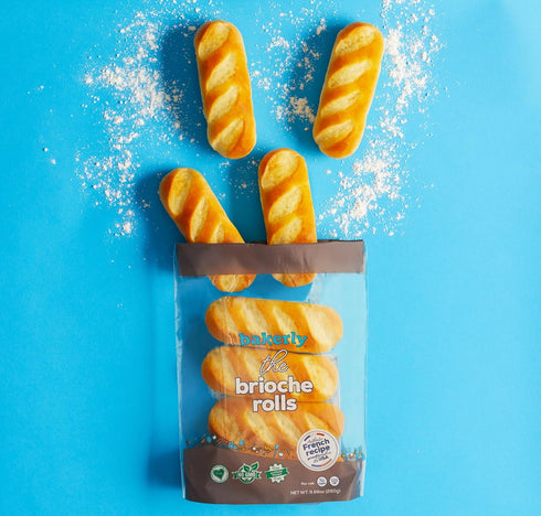 Pack 4, 8-Count (32 bakerly Brioche Rolls of Total Brioche Rolls)