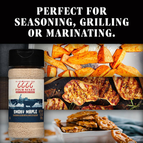 FOUR SIXES 6666 6.7 (Pack 6) Smoky Maple Seasoning, Ounce