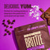 (Pack 6, 5 oz), Brownie Brittle Dark Chocolate Sea Salt Thin and Crispy Sweet Snacks of Rich Gourmet Brownie Bites