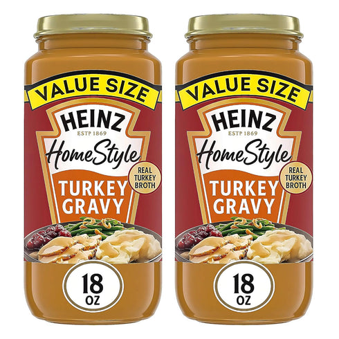 Heinz HomeStyle Turkey Gravy, Classic Savory Flavor, Meal Enhancer No Artificial Preservatives