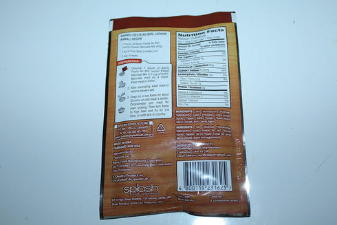Barrio Fiesta Pack 40 Pack Lechon Kawali Pork Marinade Mix of Three Sachet Grams Per