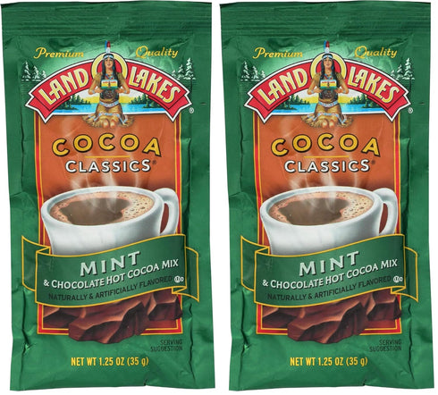 Land O Lakes Cocoa Mix, Classic Mint, 35 grams (Pack of 2)