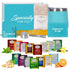 Tea Gifts for Women Sampler Gift Basket with 15 Unique Blends, Honey