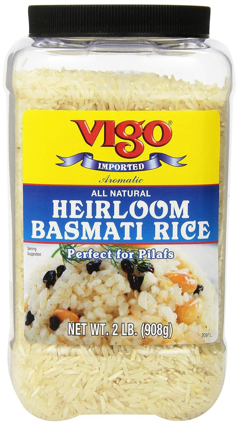 Vigo Heirloom Basmati Rice, 2 Pound (Pack of 4)
