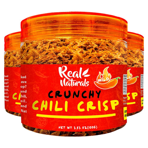 Chili Crisp No-Floating Oil (3 bottles medium hot) spicy chilli crisp crunch.