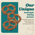 11 Oz. Pack 6 Unique Snacks Original Splits Pretzels, Delicious Homestyle Baked Snack Bag, OU Kosher, and Non-GMO Food
