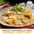 17.6 oz (500 Pack 1 Morelli Organic Pappardelle Pasta Noodles - Imported Pasta from Italy, Wide Pappardelle Noodles