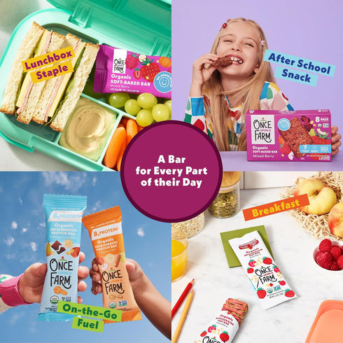 4 Count Once Upon A Farm Organic Mixed Berry Soft-Baked Bars