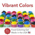 Ann Clark Gel Food Coloring, Made in USA, 0.7 oz, 6 Colors
