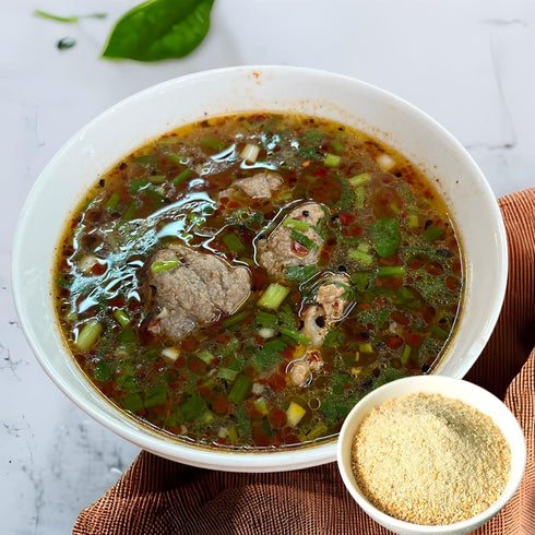 3 Oz. (85 LUNGCHA Ground roasted (toasted) rice or Khao Khua with Aroma fragrant herbs gram)