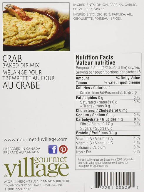 Gourmet du Village Gourmet Village Baked Dip Mix (Baked Crab)