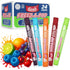 24 Count Pack Frozen Freeze Pops, Ice Pops Bulk of Refreshing Assorted Flavors, Enjoy Popsicles and Ready Anytime