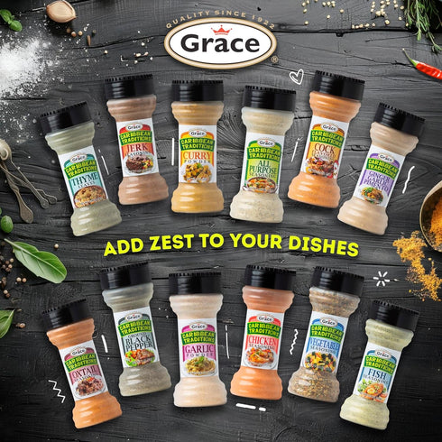 2 Pack Grace Caribbean Traditions Oxtail Seasoning - - Caribbean Seasoning for Oxtail Meat - Jamaican Spices for Oxtail