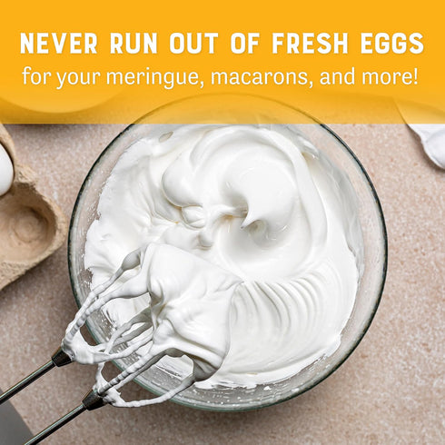 8 Oz Judee's Gluten Free Dried Egg White Protein Powder - Pasteurized, Gluten-Free & Non-GMO Dried Egg Whites - Whips