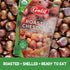 Pack 6, 3.5 oz Galil Organic Roasted Chestnuts, of Bags, Shelled Chestnut, Chestnuts Roasted Peeled