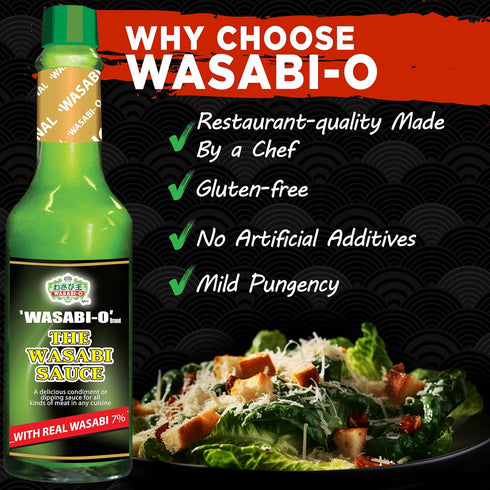 (1.52 Oz) (2.2 Oz) Wasabi-O Wasabi Paste & Hot Sauce Bundle - Real Japanese Condiments - Organic, Vegan, Gluten-Free