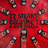 11g 100% Pack, 1 Oz. (12 Count) Jack Link's Beef Steak, Peppered - Protein Snacks, Meat Snack with of Protein, Made