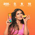 200mg 10 12 Oz 24 Pack Alani Nu ORANGE KISS, Sugar Free, Low Calorie Energy Drinks, Caffeine, Biotin, B Vitamins, Zero
