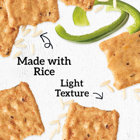 6 3.5 oz Good Thins Garden Veggie Rice Snacks Gluten Free Crackers, Bulk Snack Crackers, - Boxes