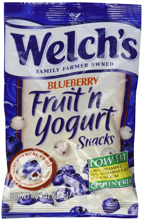 WELCHS Fruit 'n Yogurt Snacks, Blueberry, 4.25 Ounce