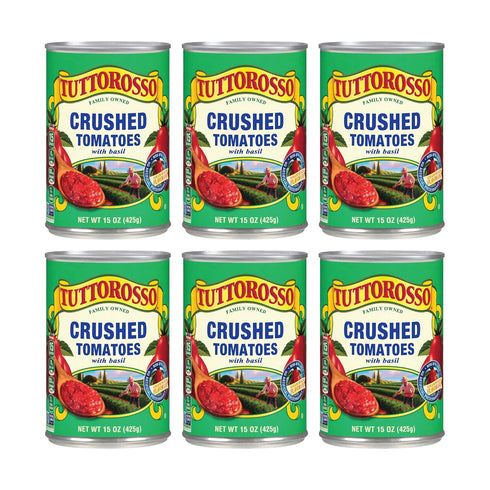 Tuttorosso Crushed Tomatoes with Basil, Gluten Free and Vegetarian Recipe, 15 Ounce