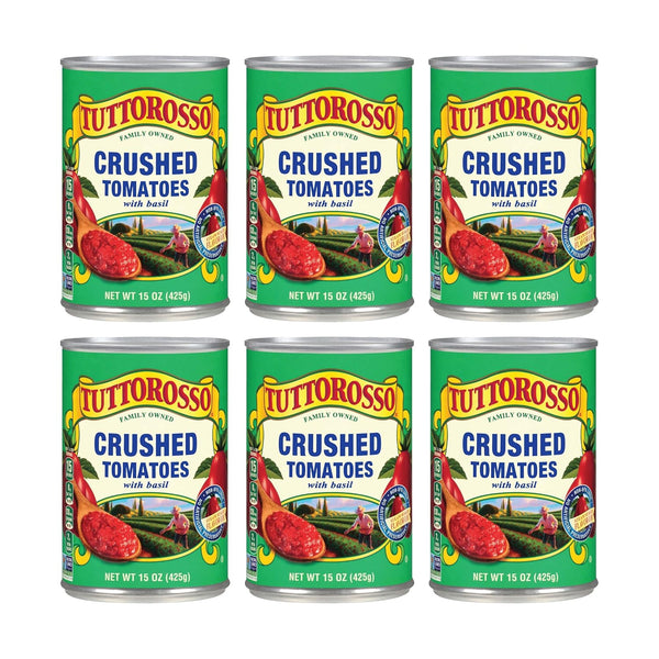 Tuttorosso Crushed Tomatoes with Basil, Gluten Free and Vegetarian Recipe, 15 Ounce