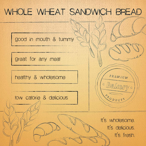 100% 5 Pack 16 oz (5 Pack) Whole Wheat Bread Sliced - - per Loaf | Delicious Sandwich Bread | Kosher, Dairy Free & Nut
