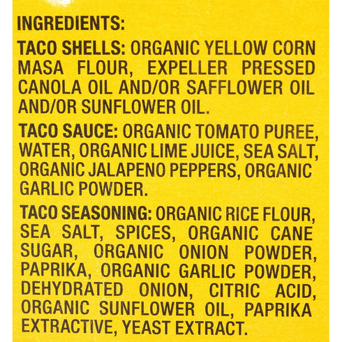 12 9.4 Oz Garden of Eatin', Yellow Corn Taco Shells, Dinner Kit, Taco Shells