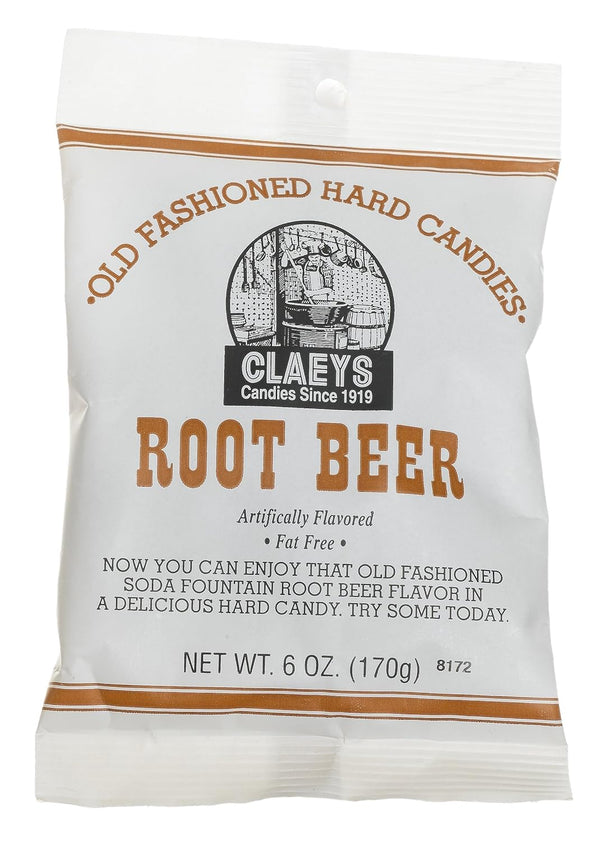 Claey's Old Fashioned Hard Candy Root Beer, 6 oz