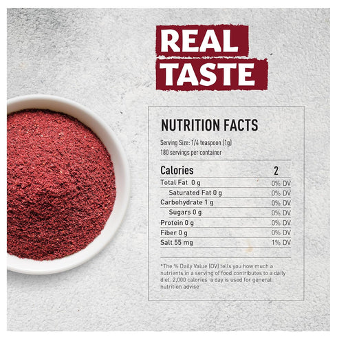 Eastanbul Sumac Spice Powder, 6.4oz Ground Turkish Sumac for Mediterranean & Middle Eastern Dishes
