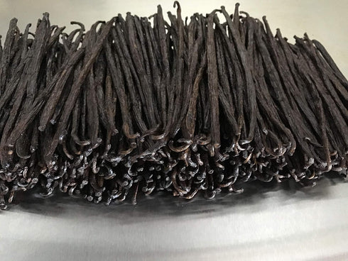 2oz 5"-7" Grade B Organic Madagascar Vanilla Beans for extract. Certified USDA Organic. by FITNCLEAN VANILLA Whole