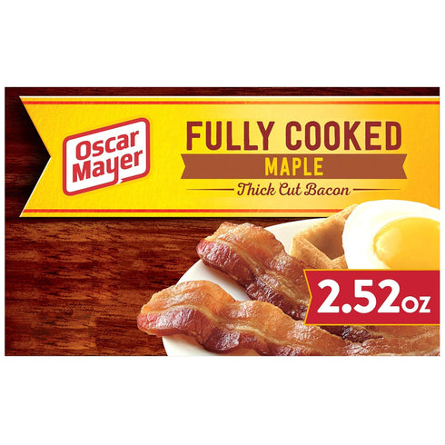 Oscar Mayer Maple Fully Cooked Thick Cut Bacon (2.52 oz Package)