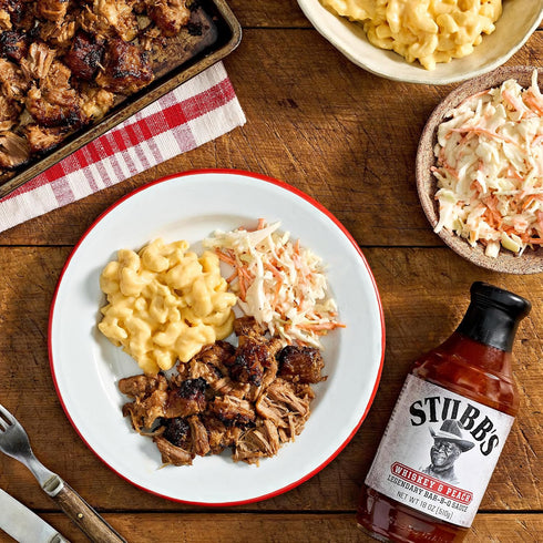 18 oz (Pack 6) Stubbs BBQ Sauce, Whiskey & Peach, Kosher, No Artificial Flavors, No High Fructose Corn Syrup, Sweet