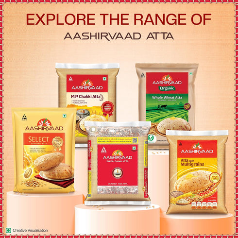 Aashirvaad 11lb Whole Wheat Atta