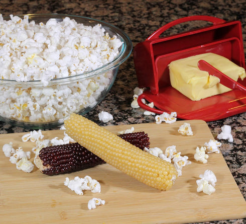 Amish Country Popcorn | Old Fashioned Microwave Popcorn | Non-GMO, Gluten Free, Microwaveable (White & Red Corn on the