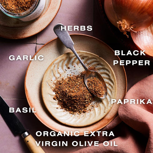3.8 oz Dalkin & Co. Gaby's Everyday, Garlic & Smoky Paprika Blend, Versatile Cooking Seasoning for Pantry & Kitchen