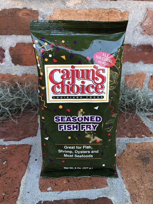8 oz (Pack 8) Seasoned Fish Fry Cajun's Choice Louisiana Foods