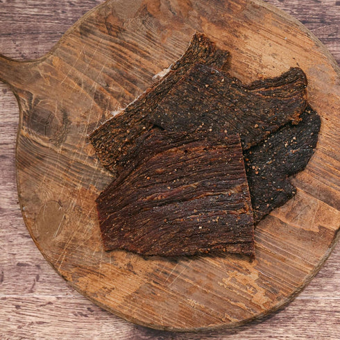 16oz Mahogany Smoked Meats: Peppered Beef Jerky