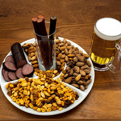 Beef Jerky Gift Basket for Men - Fathers Day, Birthday Gift for Men, Dad - Includes Exotic Jerky Snacks, Alligator