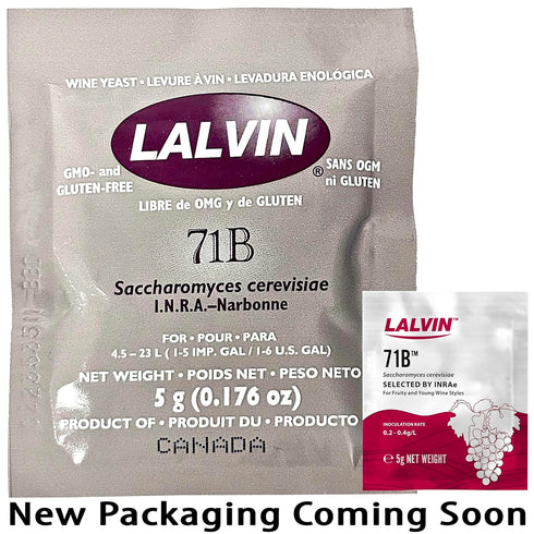 Pack (1 Each-RC212, EC-1118, K1-V1116, QA23, 71B, D47) Lalvin Home Brewing and Wine Making Super Sampler