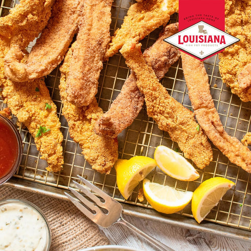 5.50 Lbs Pack) Louisiana Fish Fry - New Orleans Style Lemon Fish Fry - Gallon (Gift