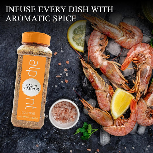 20oz (567g) ALPONT GOURMET Cajun Seasoning - Seasoning for Cooking - For Seasoning All Your Dishes - Perfect