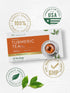 60 Count Carlyle Turmeric Tea Bags with Ginger | | Caffeine Free | Non-GMO & Gluten Free Herbal Tea Supplement