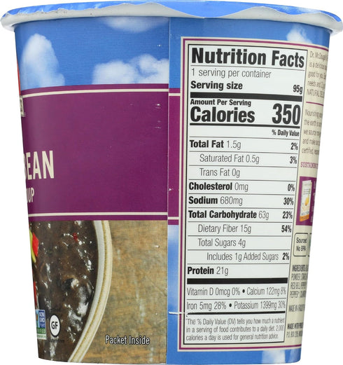 3.4 oz Dr. McDougall's Vegan Black Bean & Lime Soup