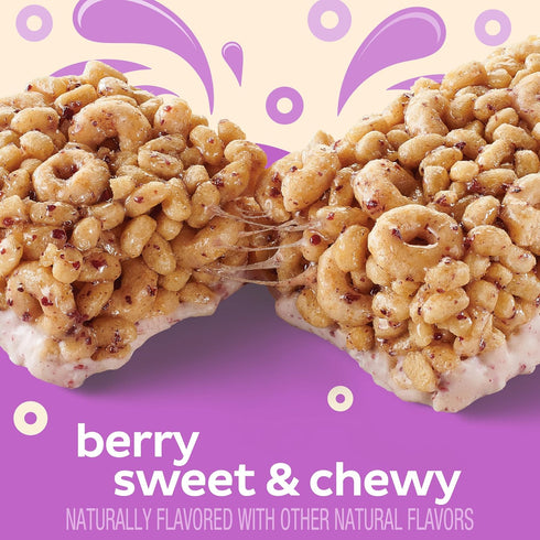 5 6.35 oz Cheerios Protein Chewy Bars, Snack Bars, Mixed Berry, Ct