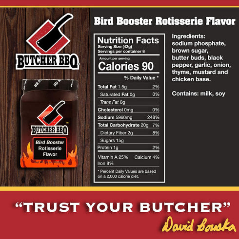 Butcher BBQ | Bird Booster Rotisserie Turkey Injector Marinade | World Championship Winning Formula | Better Than