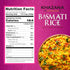 2 lb Authentic Smoked Basmati Rice by Khazana in Resealable Zipper Bag - Aromatic and Flavorful Indian Grain - Non-GMO