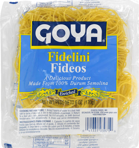 Goya Foods Fidelini Pasta, 6-Ounce (Pack of 24)