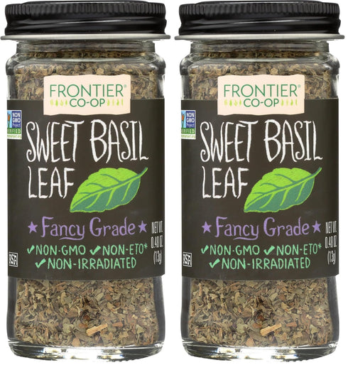 Frontier Natural Products Basil Leaf, Sweet, 0.48-Ounce (Pack of 2)