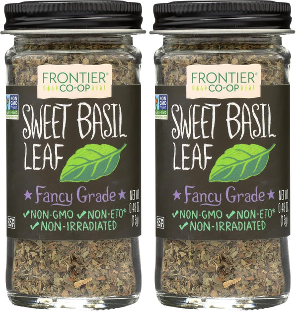 Frontier Natural Products Basil Leaf, Sweet, 0.48-Ounce (Pack of 2)